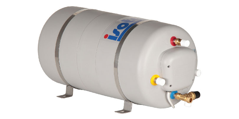 It combines high marine quality standards such as stainless steel inner tank with a sturdy polypropylene casing. Sizing from 15 to 40 liters capacity.